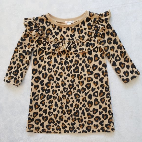 J. Crew Other - J.Crew Crewcuts Girls Hearts Animal Print Dress
